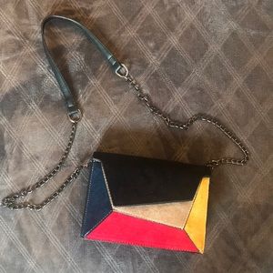 Suede colorful purse